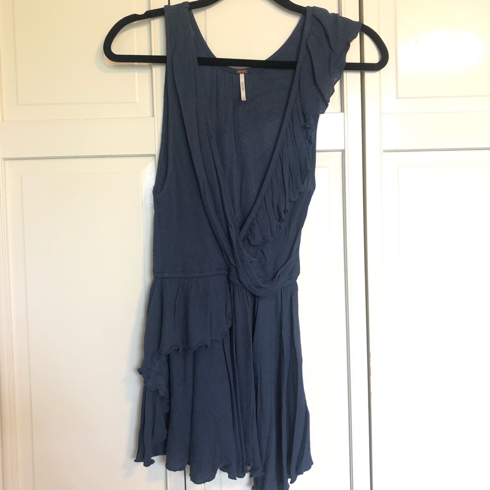 Free People Navy Tank Top